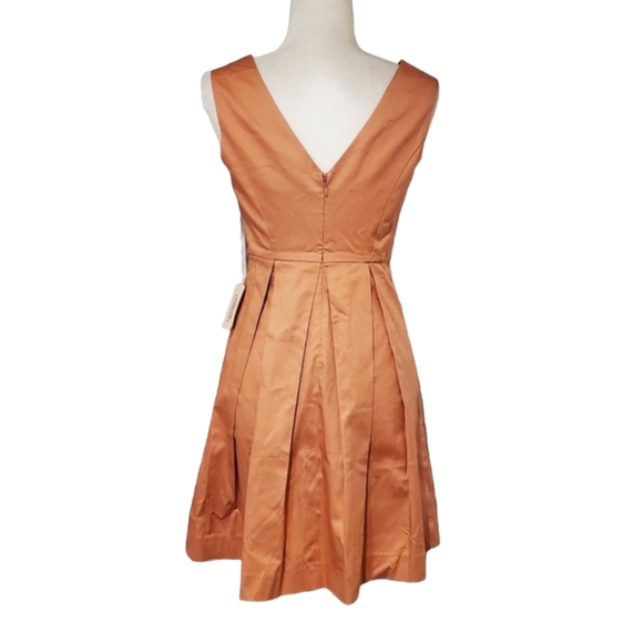 Forever 21 Womens Coral Sleeveless Backless Pleated Dress Size Small - Picture 4 of 8